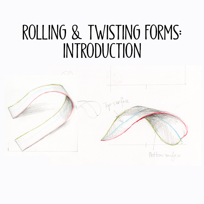 Botanical Basics - Rolling Forms Introduction 2 Minute Video - Draw ...