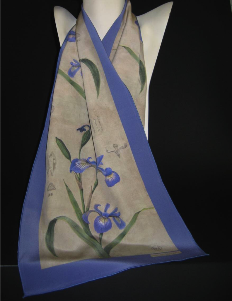 Iris scarf design
