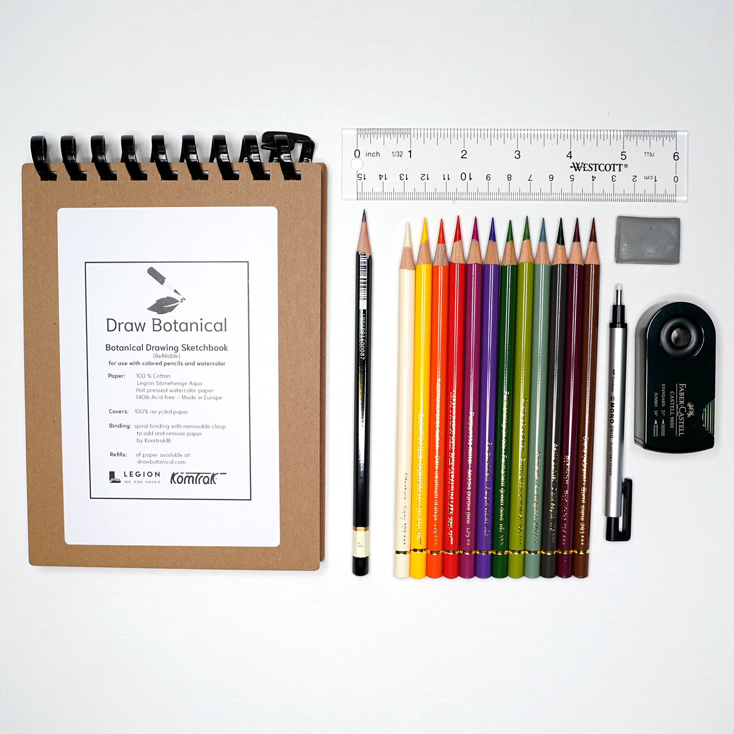 Coloring kit - Notebook and pencils