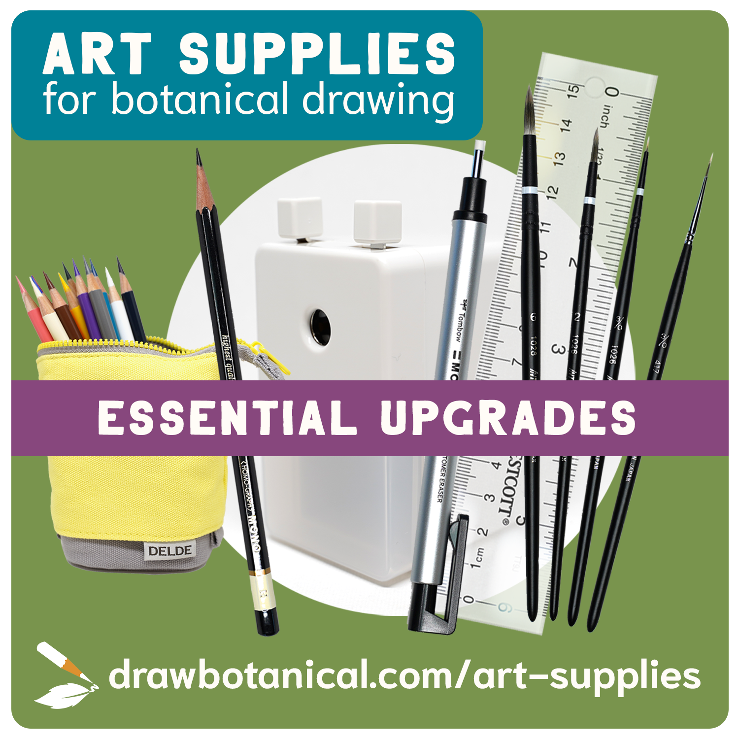 Art Supply Kit: Botanical Basics - Draw Botanical LLC