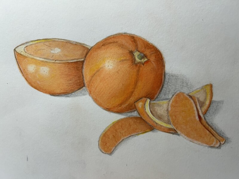 orange-pencil-and-watercolor