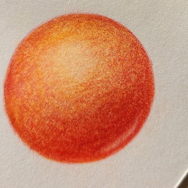 sphere pencil and watercolor