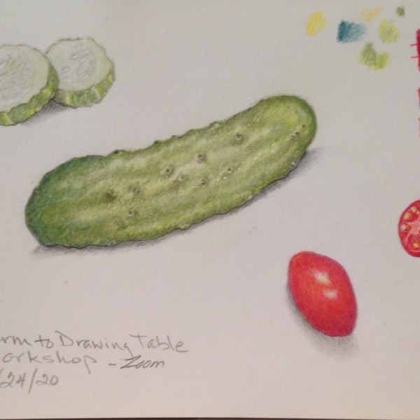 Kirby cuke and grape tomato